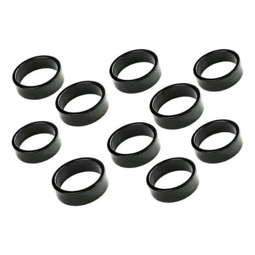 10 ESPAÇADOR ANEL ALUMINIO 10MM GARFO BIKE GUIDÃO AHEADSET 1.1/8