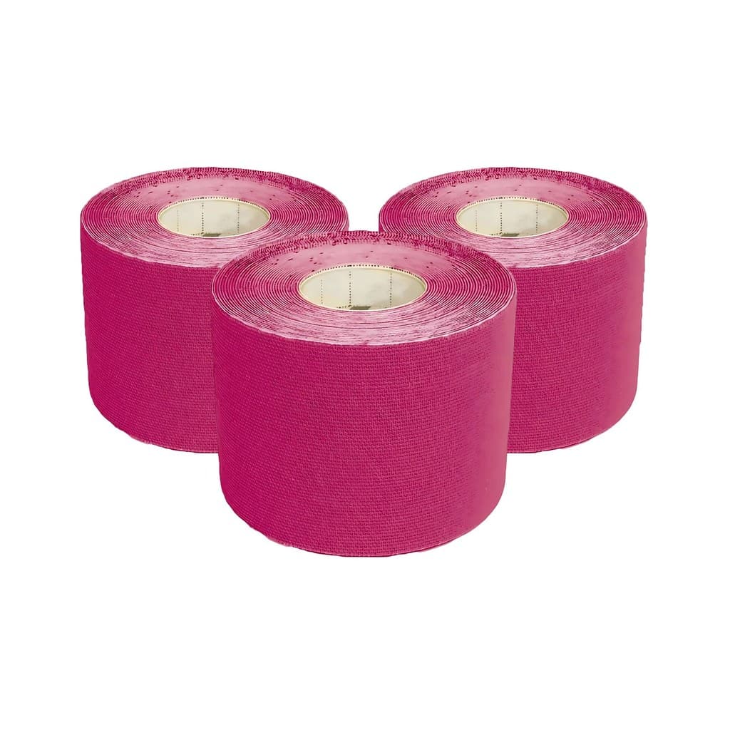 Kit 3 Fitas Kinesio Tape Taping Kinesiology Rosa