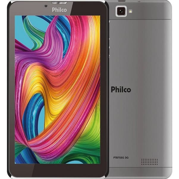 Tablet Philco 16GB PTB7SSG 1GB RAM Wi-Fi Tela 7" 3G Android Pie 9.0 Quadcore 1.3Ghz - Vitrine