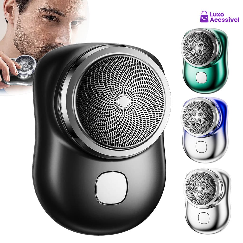 Surpresa oferta! Aparador de barba elétrico mini-portátil à prova d'água, modelo C, em oferta incrível!