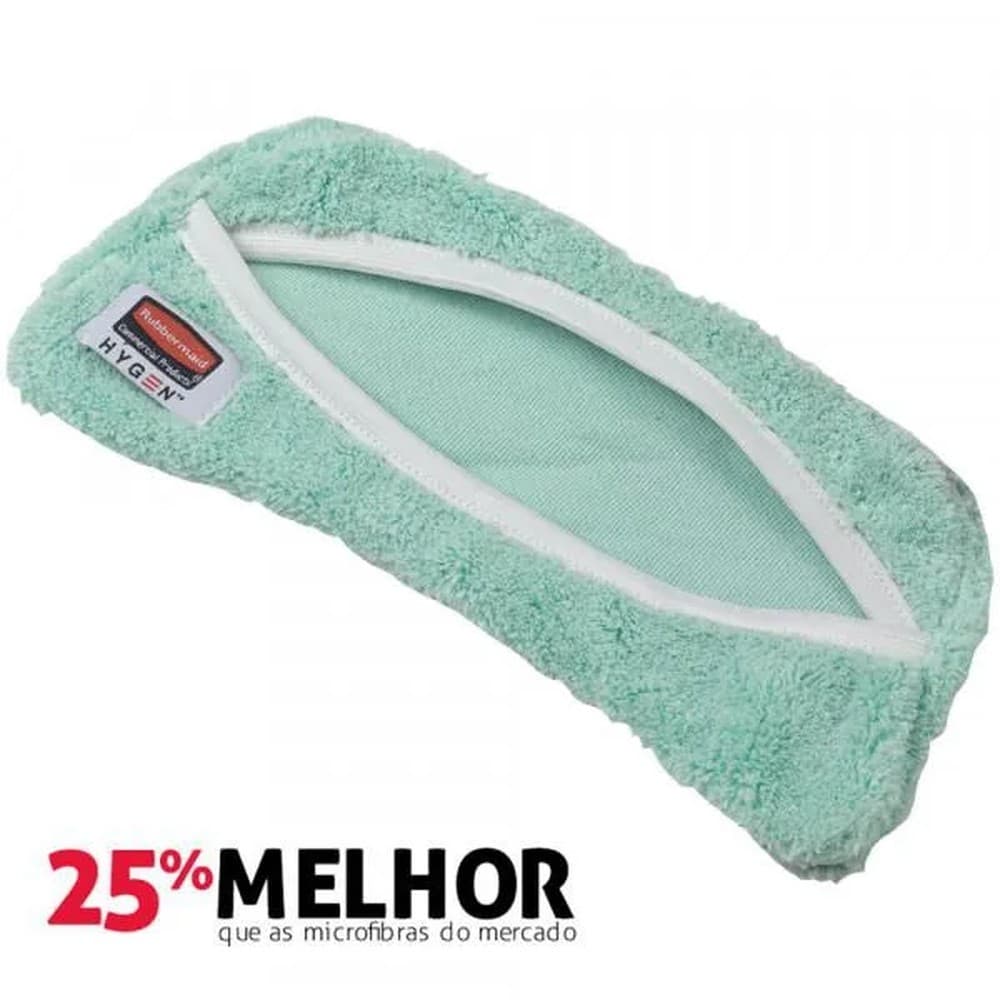MOP PARA PÓ DE MICROFIBRA P/ SUPORTE FLEXÍVEL HYGEN VERDE