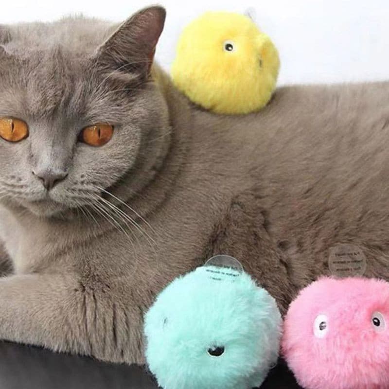 Brinquedos De Bola De Gato Inteligentes Kitten Plush Treinamento Elétrico Interativo Toque De Sonorização Do Produto