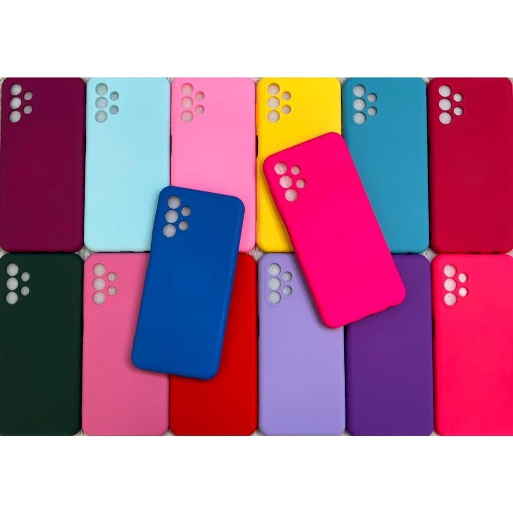 Kit Protetora Capa Capinha A13 4G Samsung Silicone Aveludado