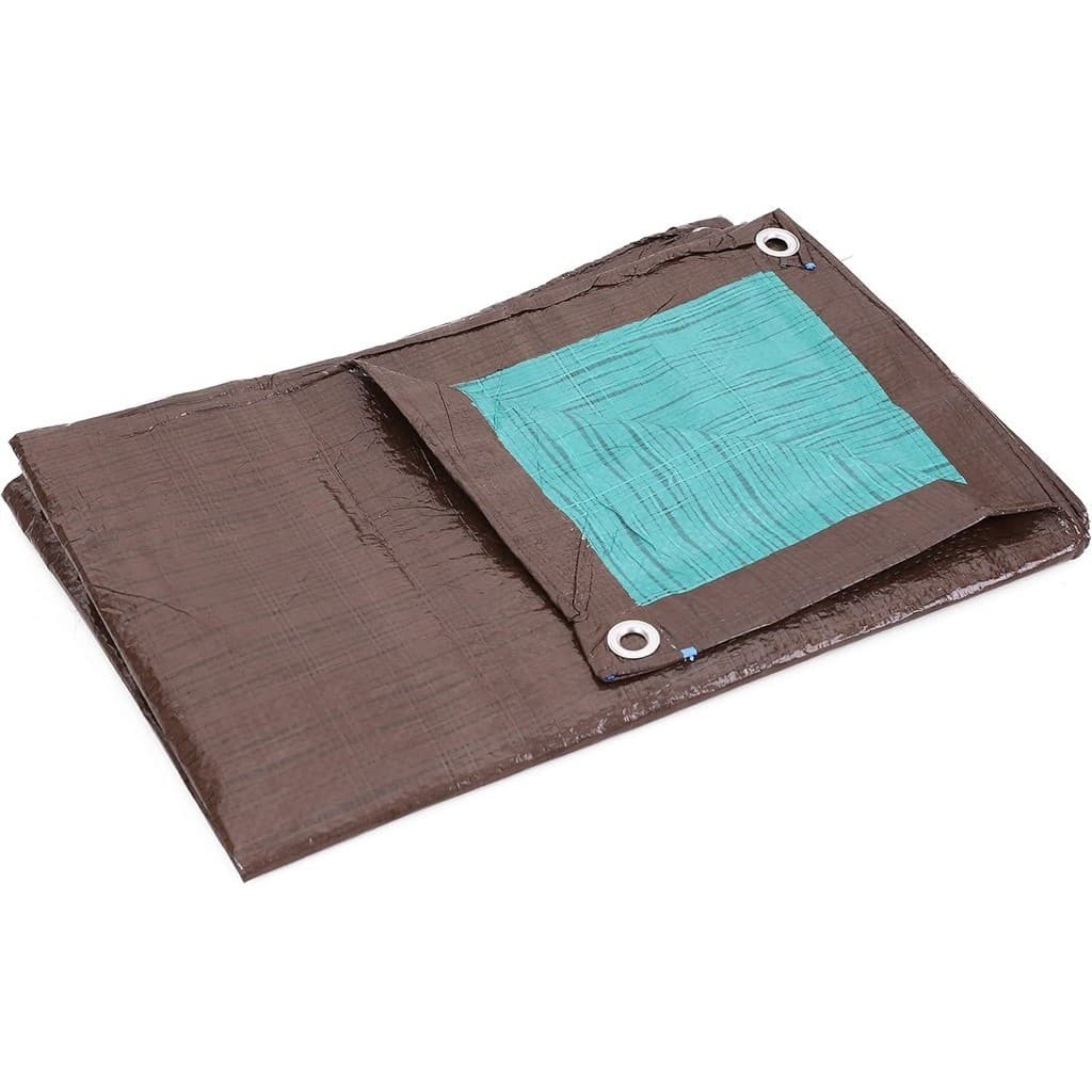Lona Polietileno Marrom/Verde Praia Barcos 200 Micras - 3x3m
