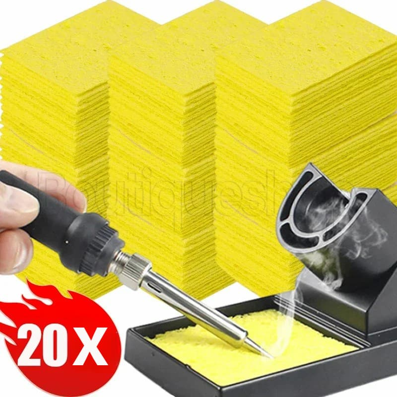 20/5Pcs Esponja De Limpeza De Pontas De Ferro De Solda-Soldagem-Ferramenta Reparo