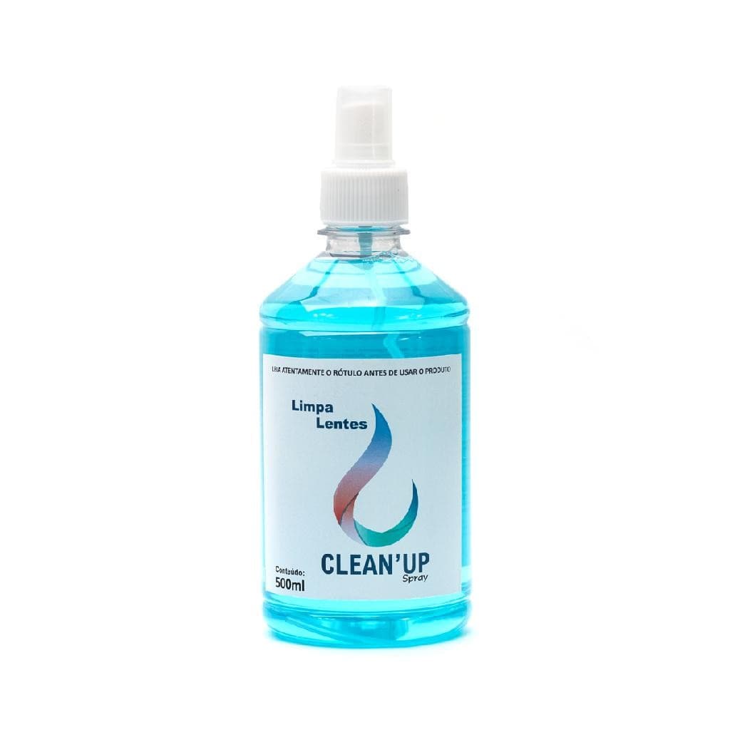 Kit Limpa Tela Para Smart Tv Monitor Notebook Celular Tablet Oculos de Grau - Spray 500ml + Lenço Microfibra 20X30cm Azul