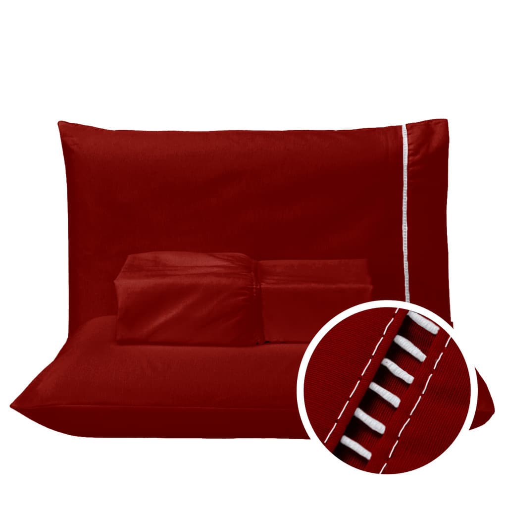 Jogo De Cama Solteiro 400 Fios Com Elástico 2 Pçs Cama Box