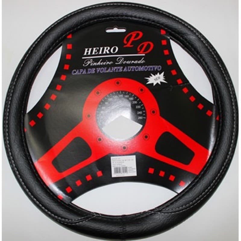Capa para Volante Tradicional Tunning Universal  Liso tudo preto Oferta Promocional Exclusiva (Ref: 08-P)
