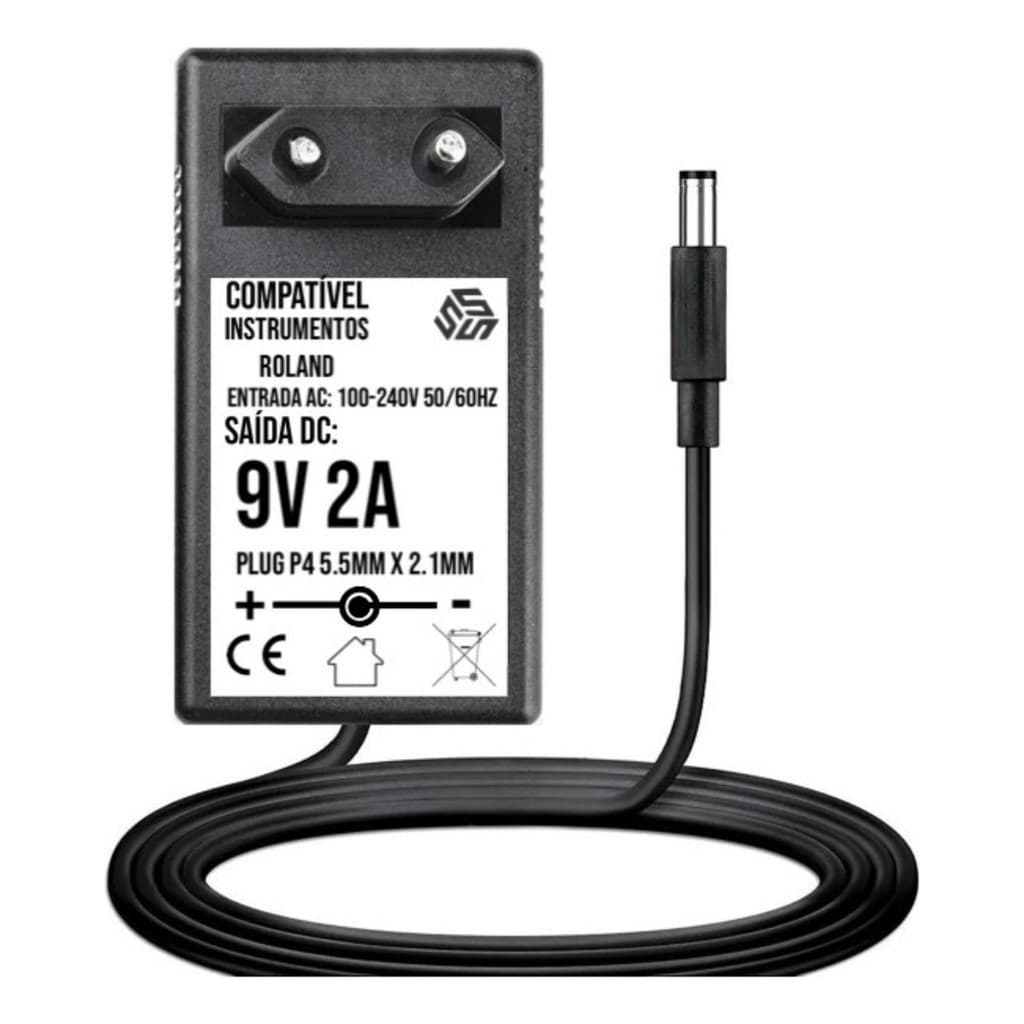 Fonte Para Teclado  Roland E-09   9v 2a Padrão Psb-1u