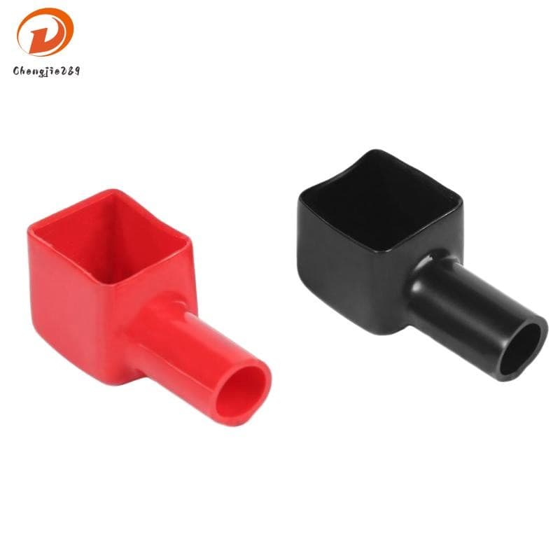1 Par Vermelho + Preto Terminal De Bateria De Carro Cobre Tampas De Isolamento Positivo + Negativo Evitar Chorar Para Fo