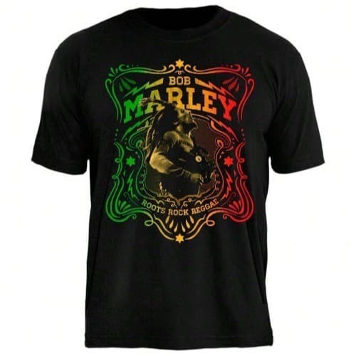 Camiseta Unissex Bob Marley Reggae Internacional