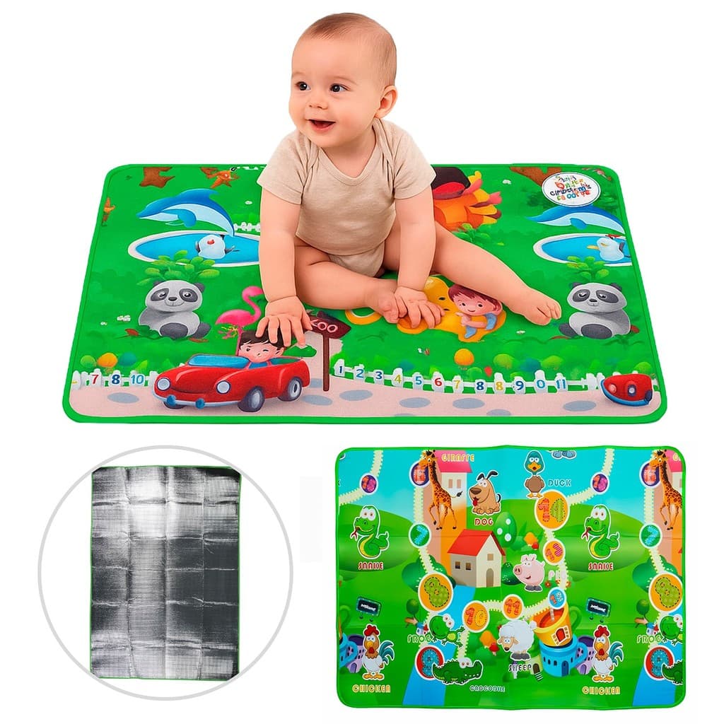 Tapete Grande Térmico Para Bebês Tatame De Atividades Infantil 120x90 Cm - Art Brink
