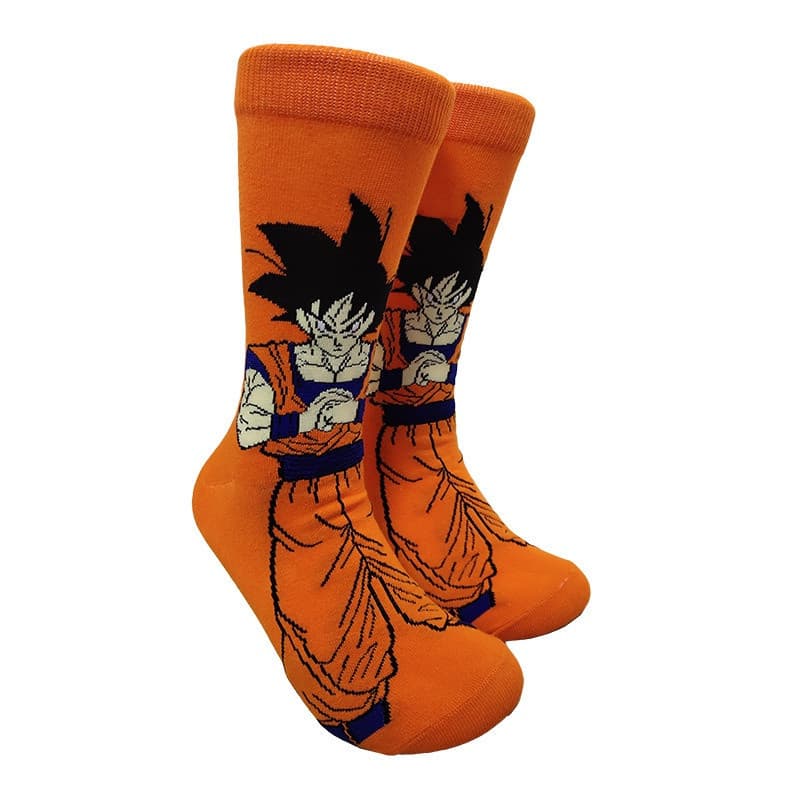 Meias Desenho Animado Anime Dragon Cute Ball Son Goku Esportes Quatro Estações Tubo Médio Homens Mulheres Casal Juvenil