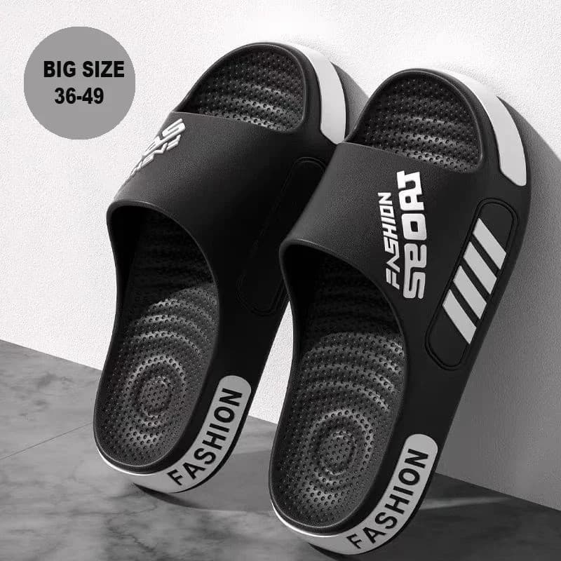 Tamanho Grande 48-49 Chinelos Masculinos Verão Sola Plana Casa Para Mulheres Homem Dedo Do Pé Aberto Tendência Slides Ca