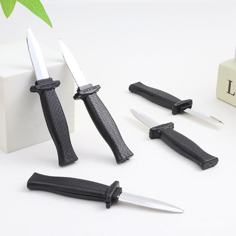 12cm Brinquedos de Adereços Truque de Mágica Brincadeira Faca Falsa de Plástico Retrátil Horror Engraçado UAIX