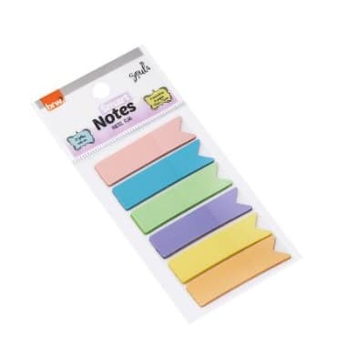 Marcador  De Páginas 12X44MM - Pastel - 6 CORES - BRW