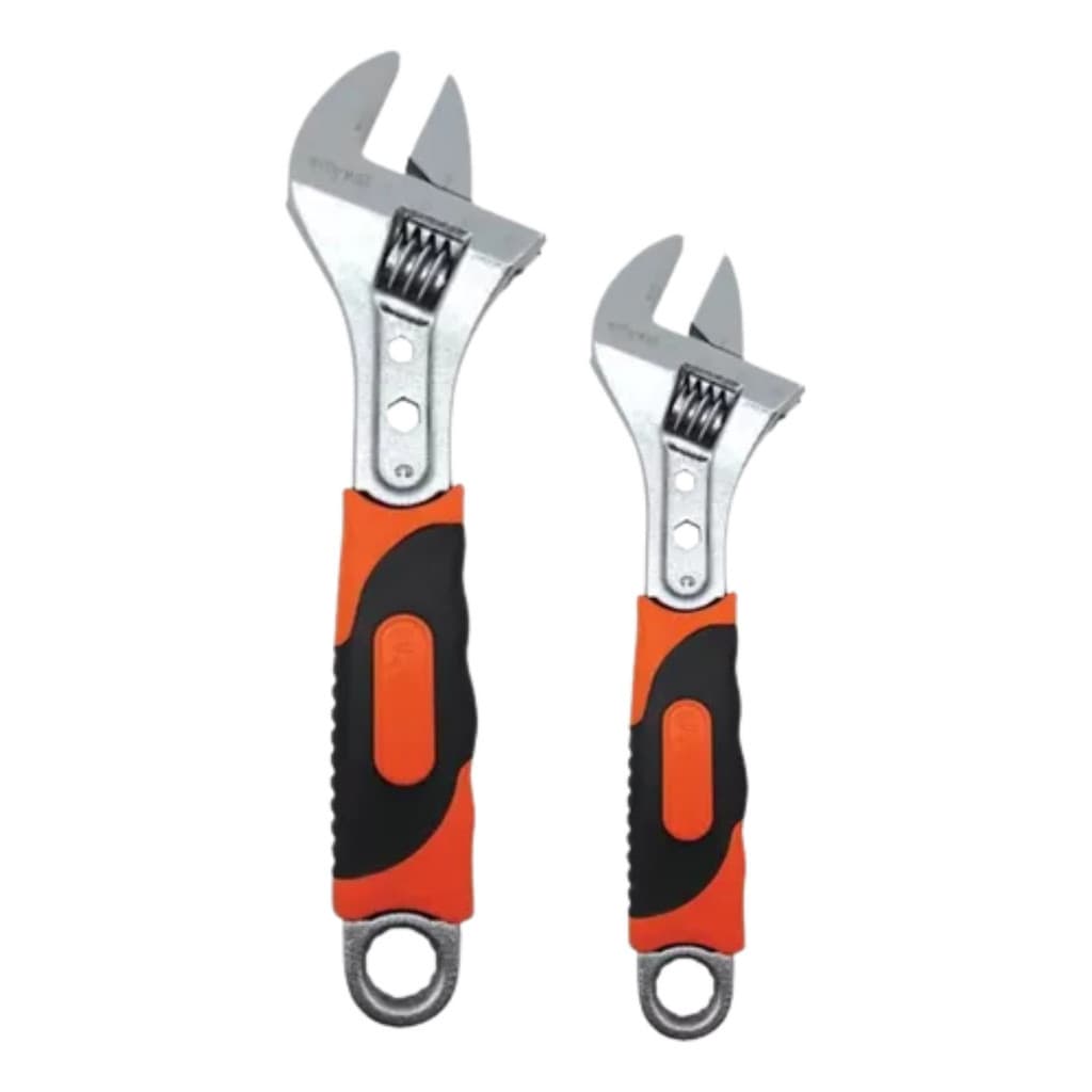 Combo 2 Pçs Chave Inglesa Ajustável 10 E 12 Poleg Profissional