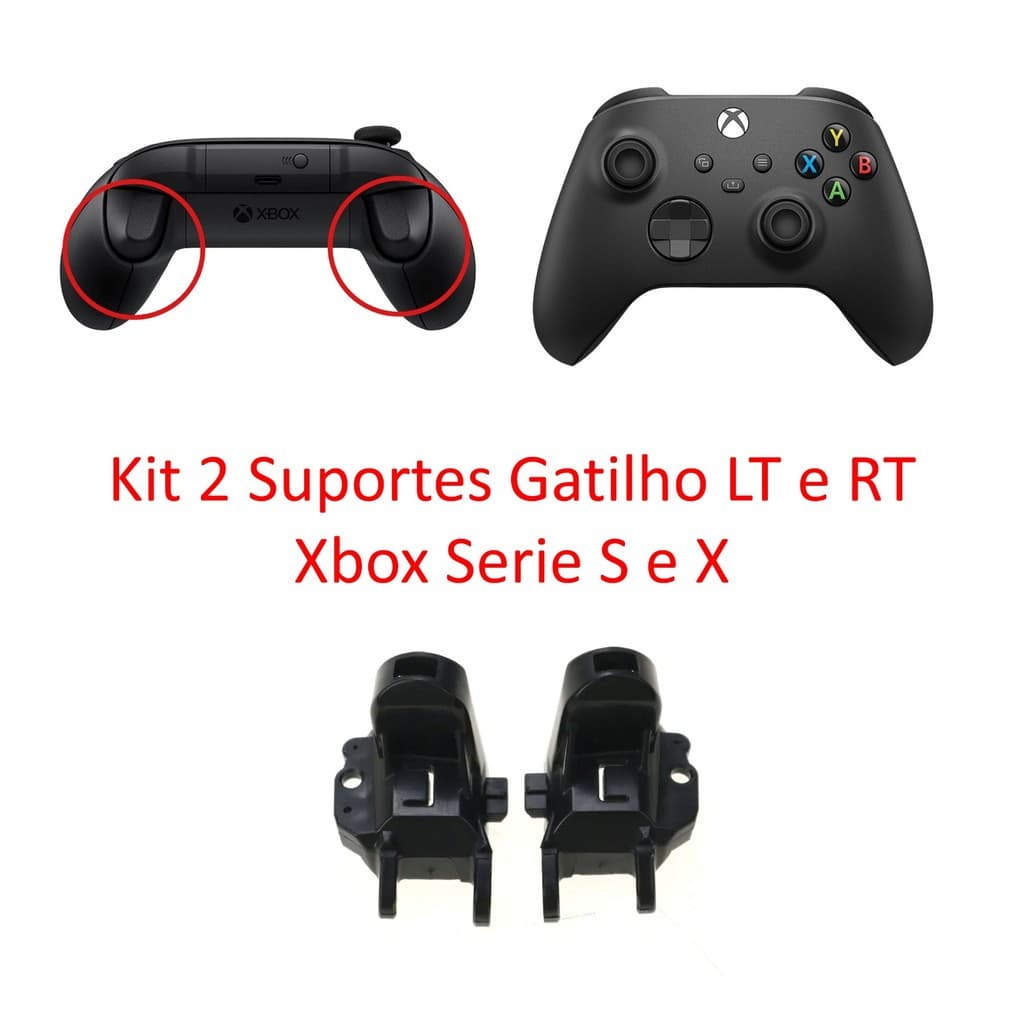 Kit 2 Suporte Botão Gatilho LT RT Para Controle Xbox Series X S