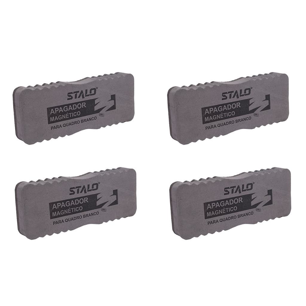 Kit 4 Apagador para Quadro Branco Magnético Lousa Stalo Profissional