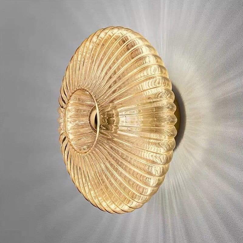 Artístico Led Lâmpada De Parede Vidro Ondulação Arandela Luz Moderna Luminária Para Quarto , Escada , Corredor , Decoraç