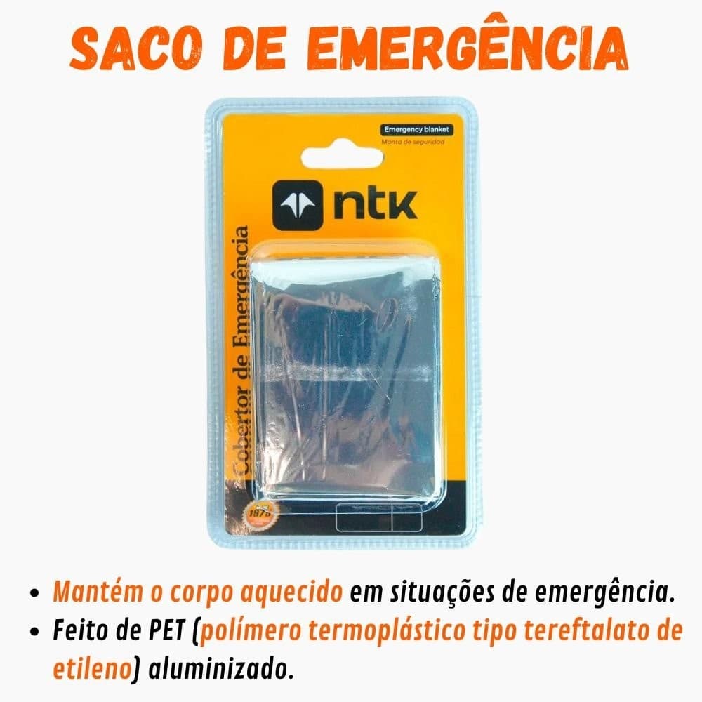 Saco De Emergência NTK Para Aventura