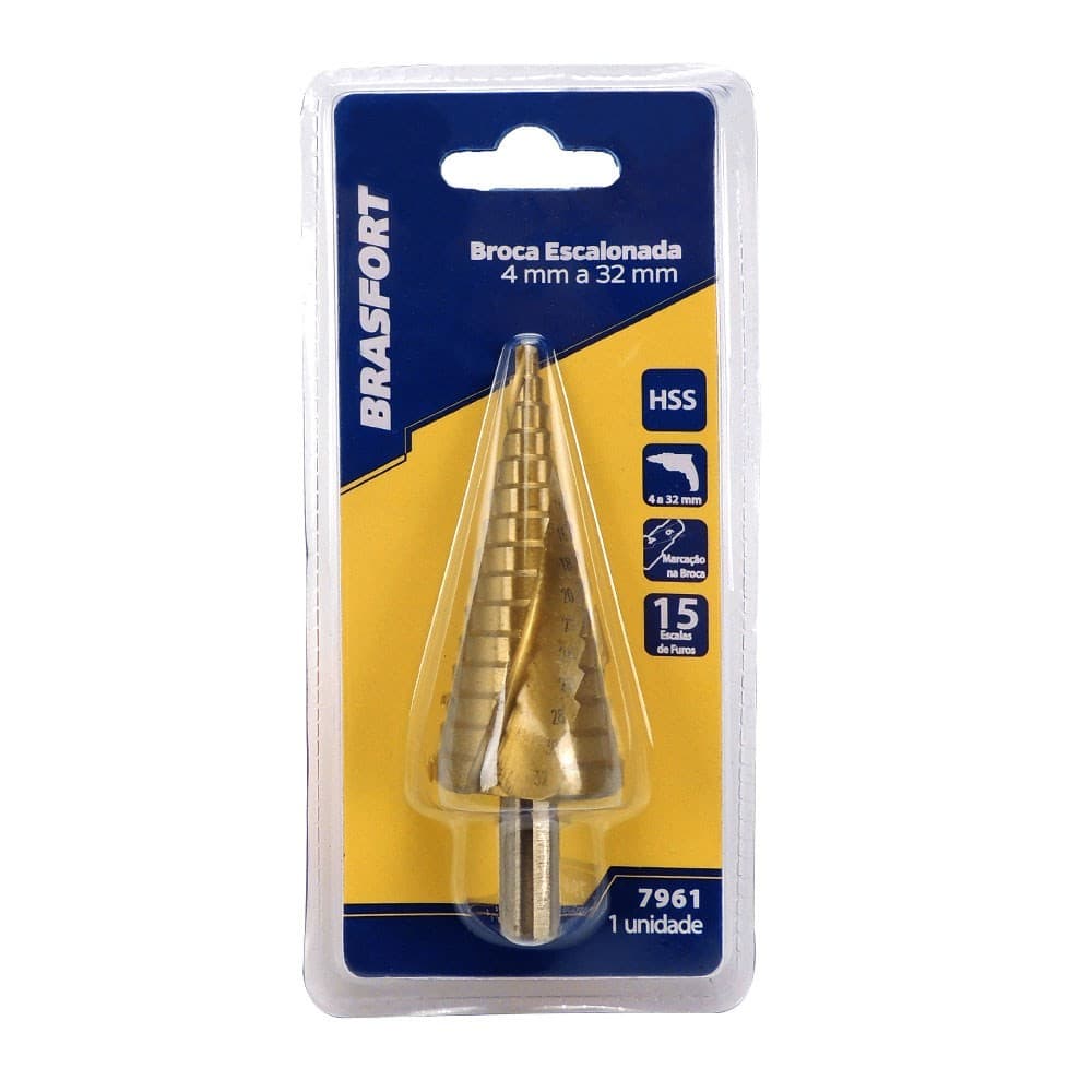 Broca Escalonada 4 A 32mm 7961 - Brasfort