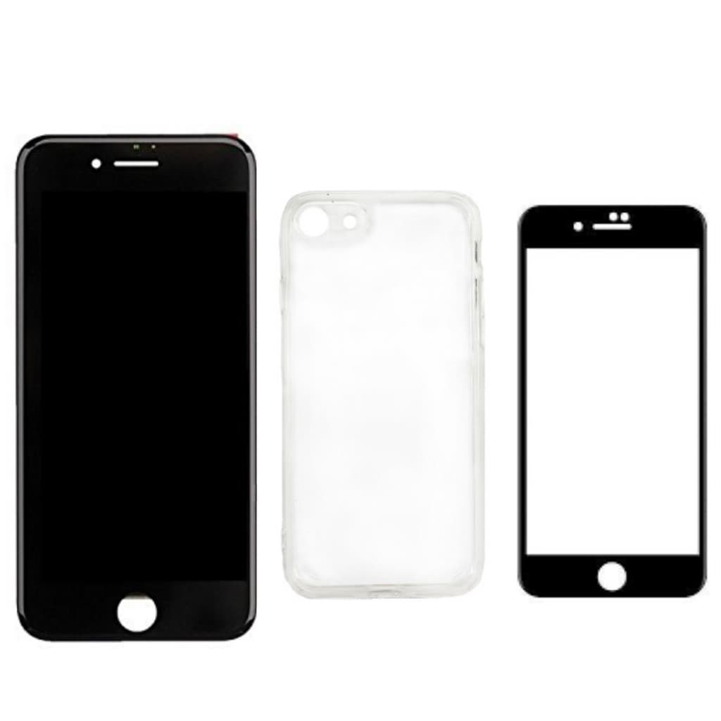 Tela Lcd Touch Para Iphone 7 + Capa Acrílico + Película 3d