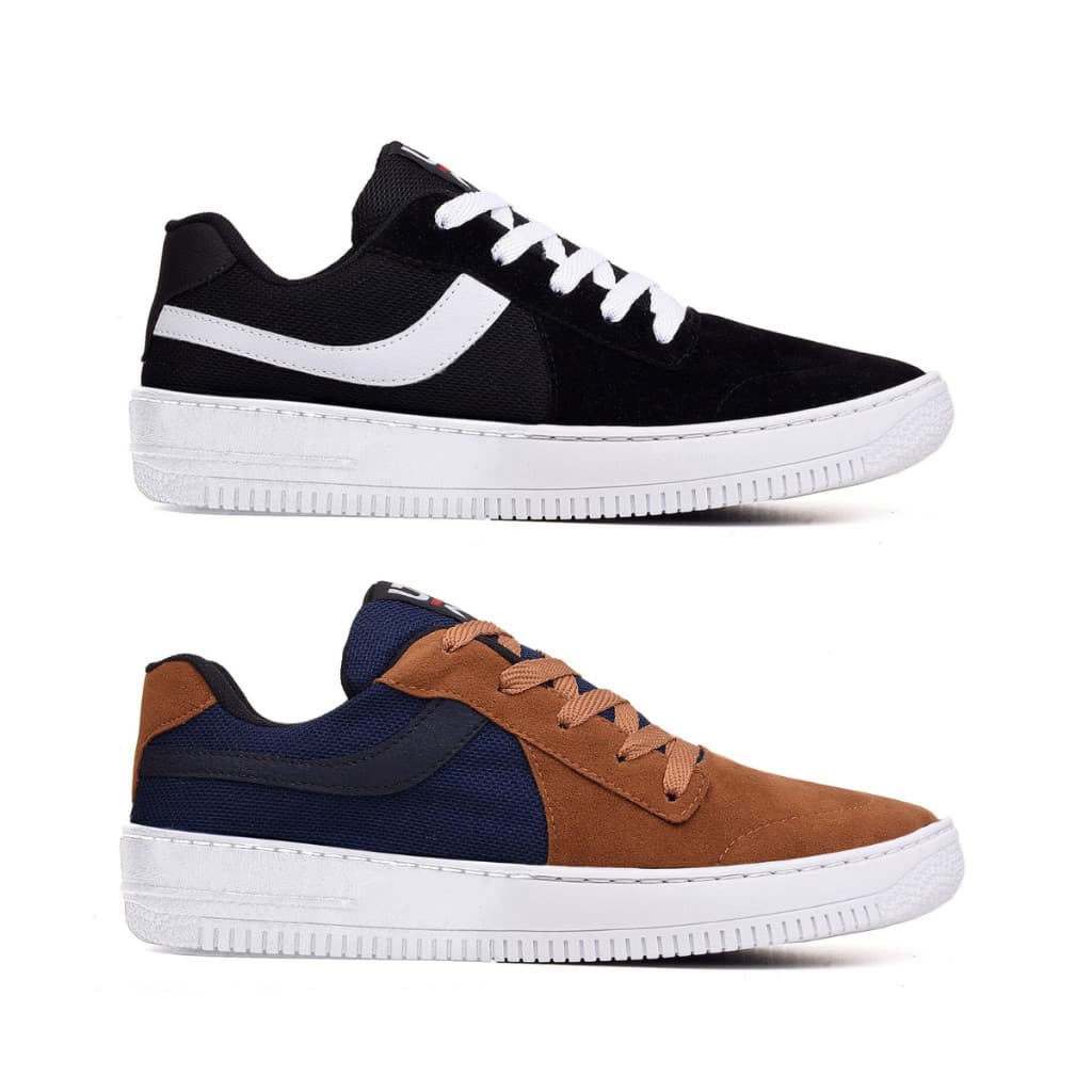 Kit 2 pares De Tênis Skatista Dk Adulto Masculino Confortável Estiloso