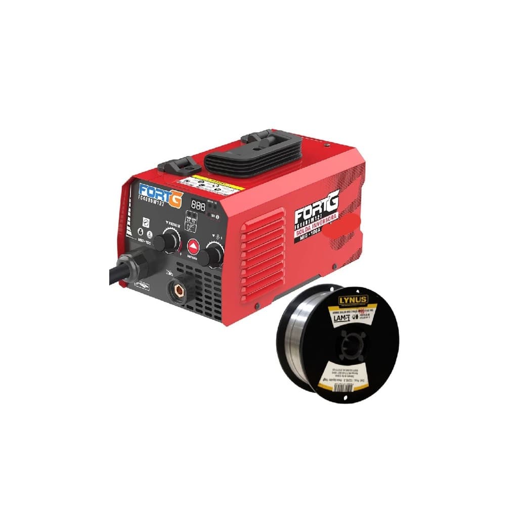 MÁQUINA DE SOLDA MIG  SEM GAS KIT COM ARAME  FG 4005W 220V
