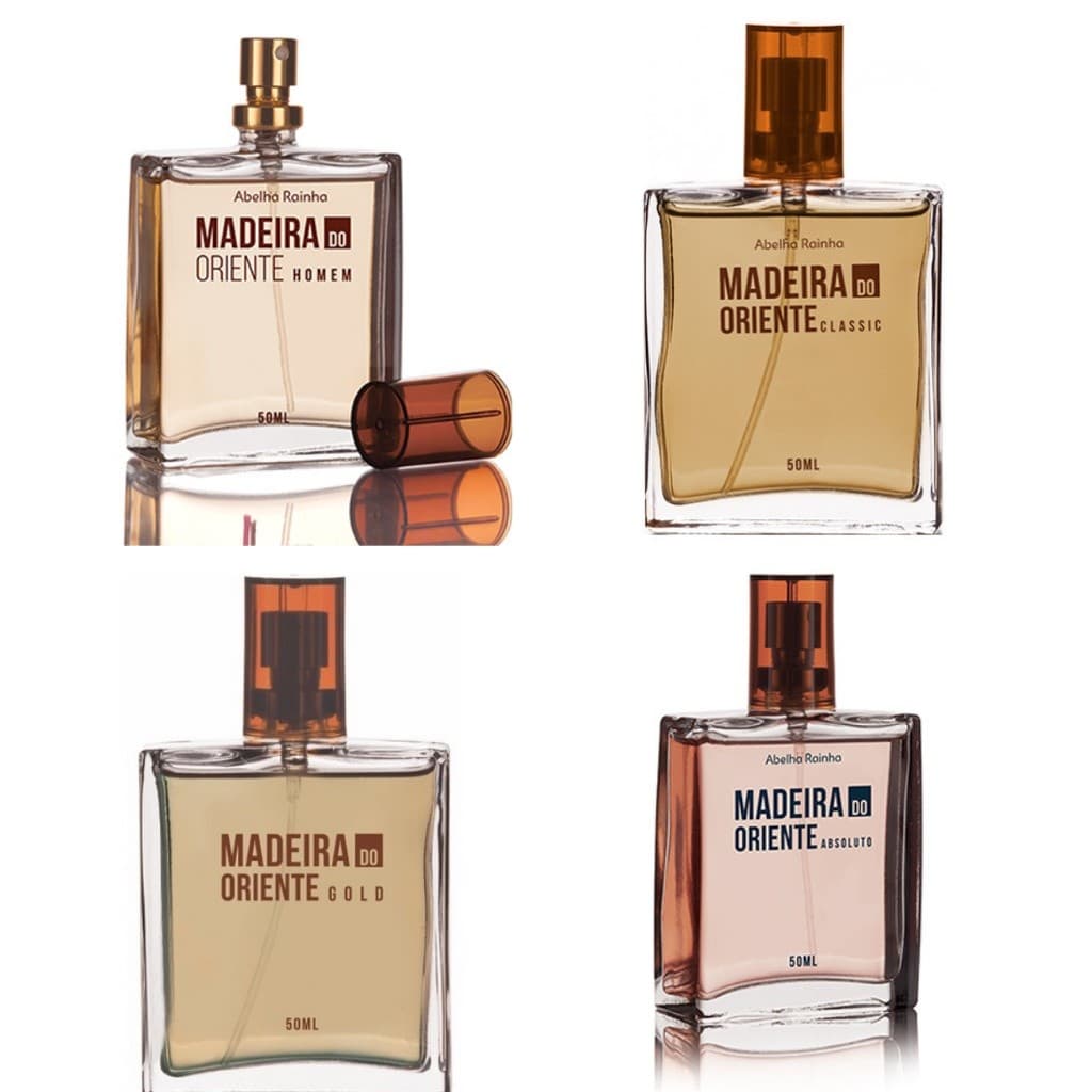 Colônia Masculina Madeira Do Oriente  Abelha Rainha 50ml  ( escolha a sua frangância )