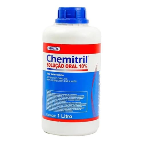 Chemitril Solução Oral 10% Para Aves - 1 Litro