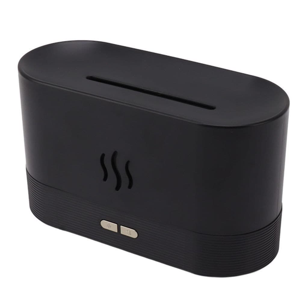 Umidificador com efeito de Chama com Difusor de Óleo de Essencia e Luz LED Colorida 7 Cores