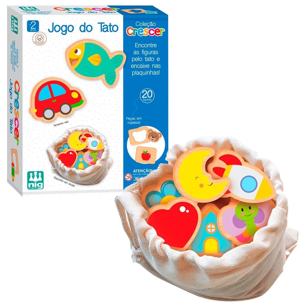 Brinquedo Jogo Do Tato Infantil Coleção Crescer Educativo Sensorial Pedagógico 459 - Nig Brinquedos