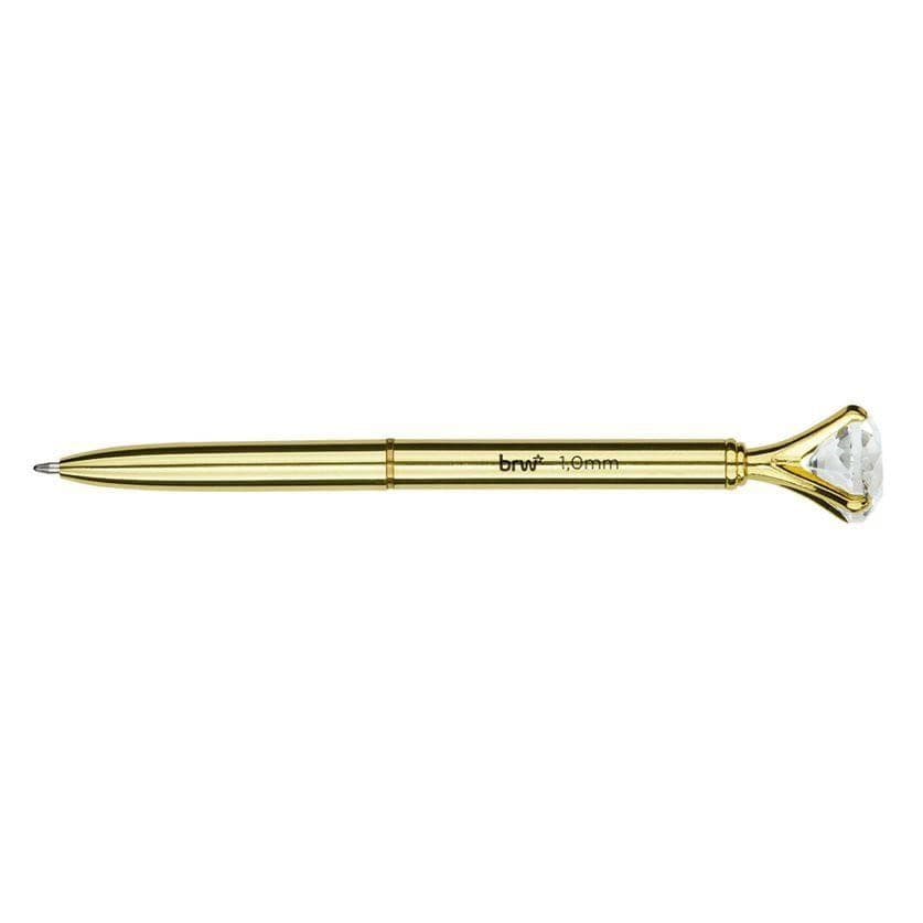 CANETA METÁLICA ESFEROGRÁFICA 1.0 MM - DIAMOND 1UN - BRW