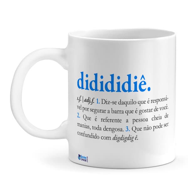 Caneca Significado de Didididiê no Dicionário, Raça Negra