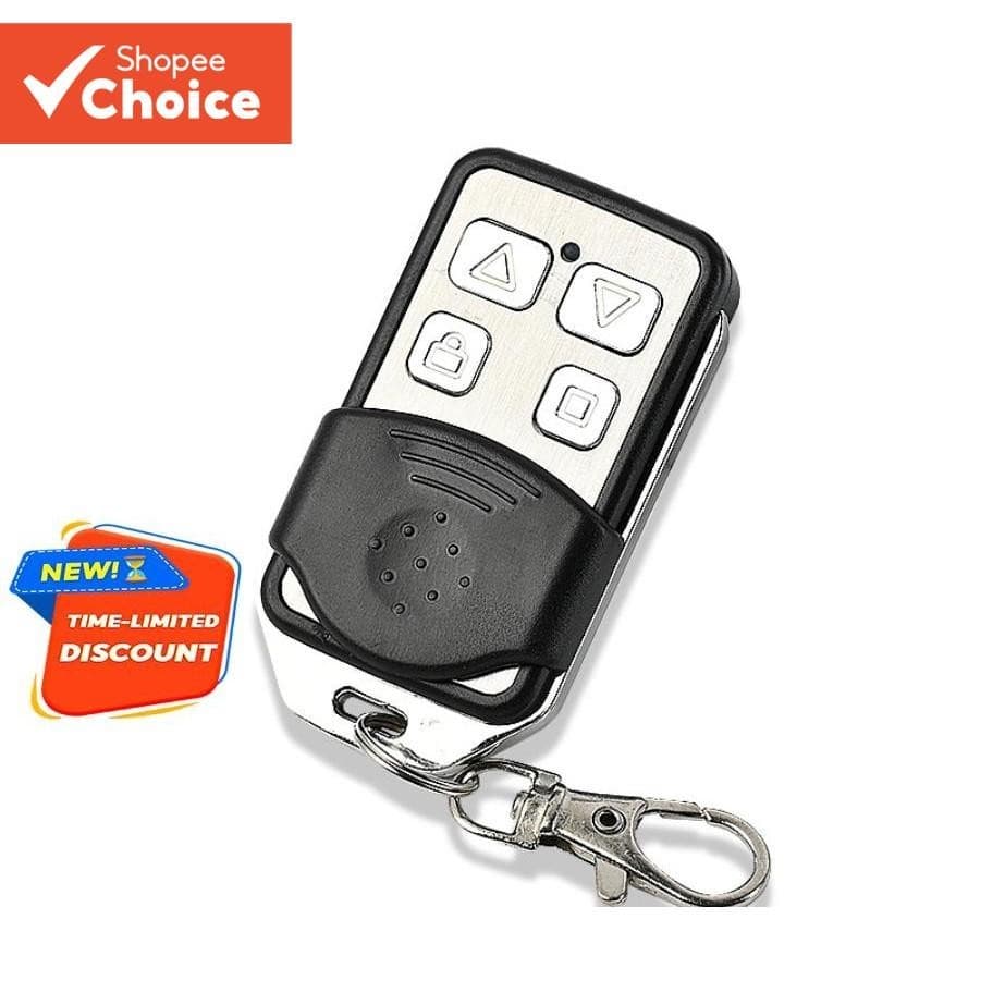 Sem Fio RF Controle Remoto Universal 4 Botões Abridor De Porta De Garagem Elétrica 433MHZ