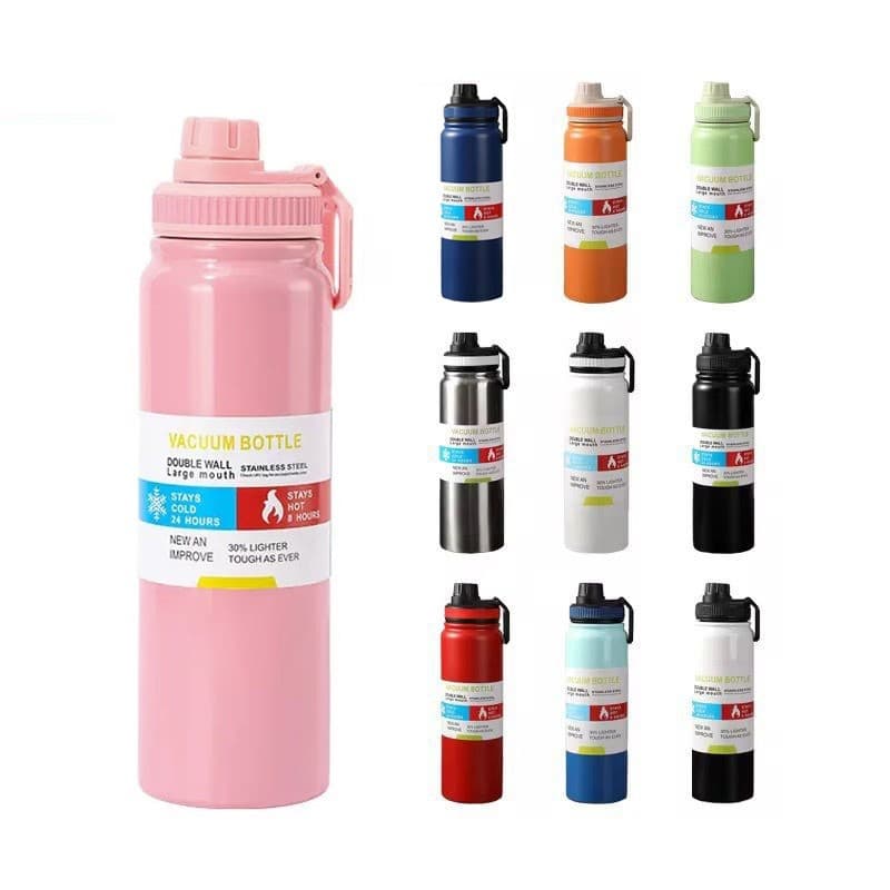 Garrafa Térmica 800ml garrafa espacial Quente Frio Com Isolamento Térmico De Grande Capacidade