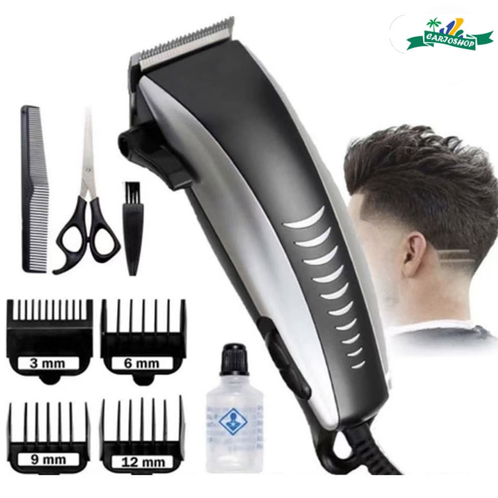 Corte de cabelo barbear aparador profissional barba rosto 9 peças elétrico 110V