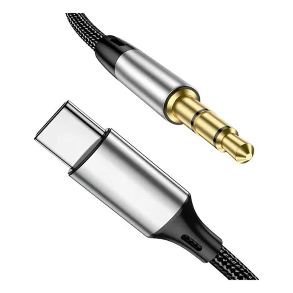 Cabo Auxiliar Para Som Veicular P2 X Tipo C 1m Para Samsung