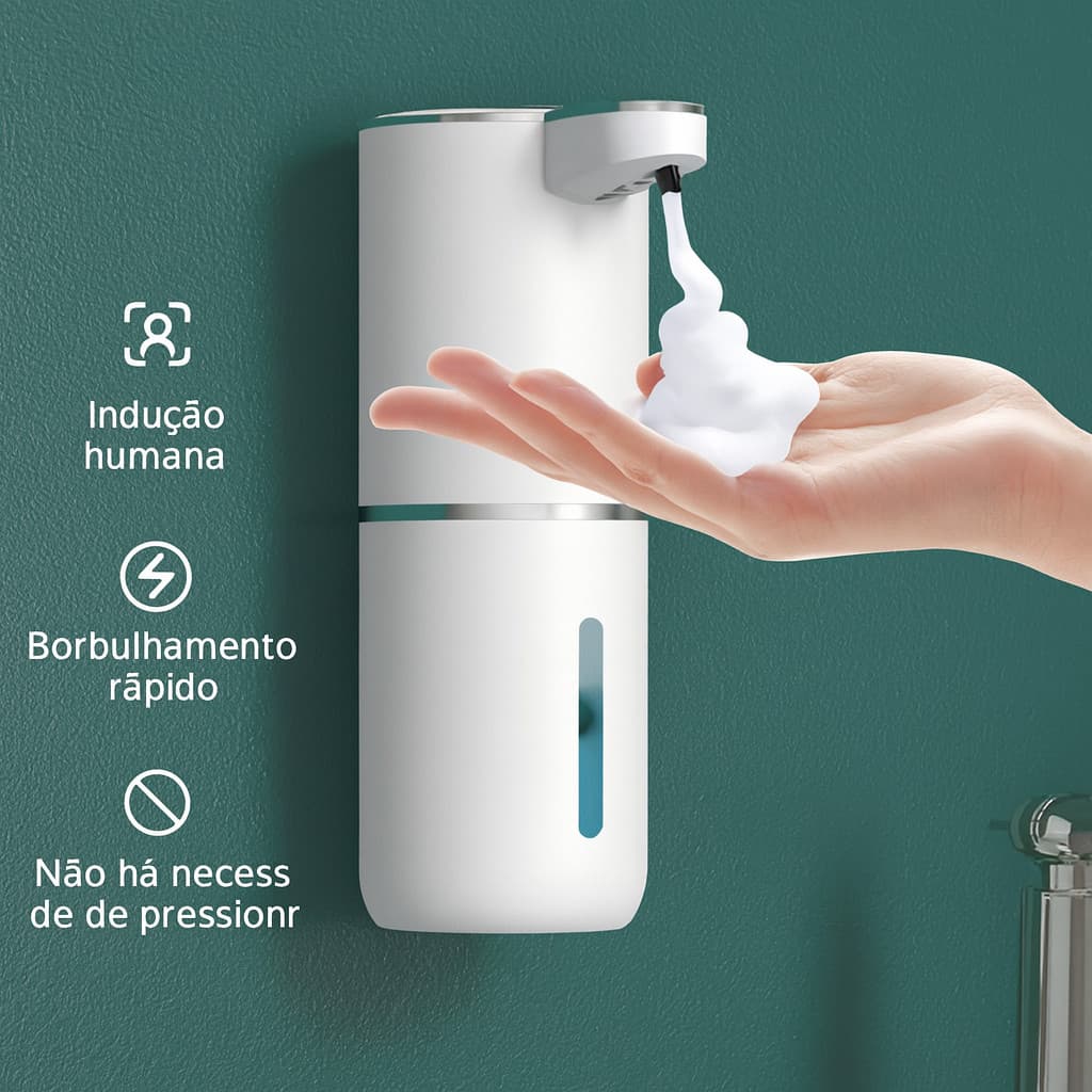 Saboneteira Dispenser Automático Sensor Infravermelho Para Sabonete Líquido Detergente Espuma -P11
