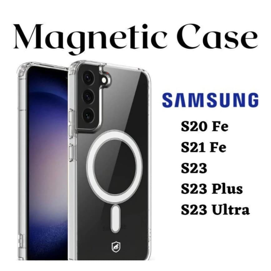Capa Case MagSafe Para Samsung Linha S20 Fe/ S21 Fe/ S23/ S23 Fe / S23-S24 PLUS/ S24-S23 Ultra