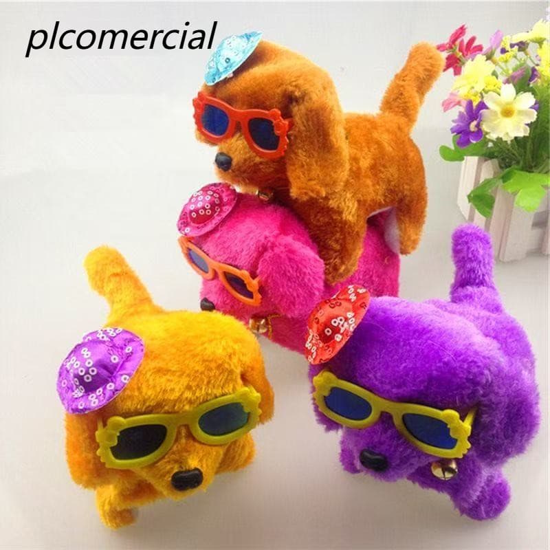 Cachorrinho Eletrônico Interativo - Brinquedo Cachorro de Pelúcia com Som e Movimento