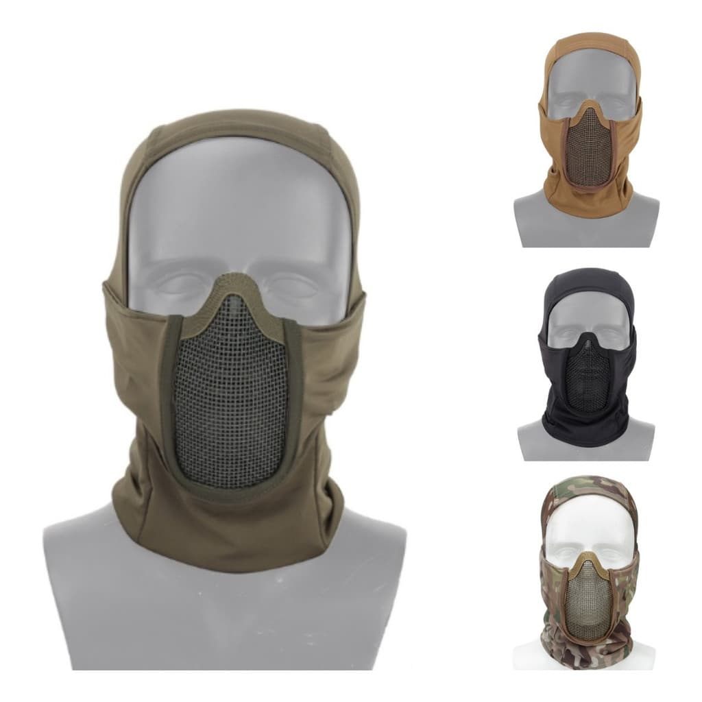 Máscara Balaclava Tática Tela De Proteção Airsoft Paintball