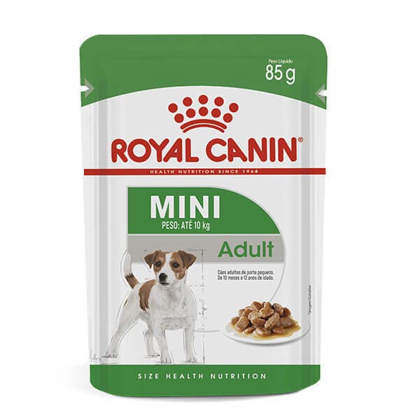 Ração Úmida Royal Canin Mini Adult Cães de Pequeno Porte Sache 85g