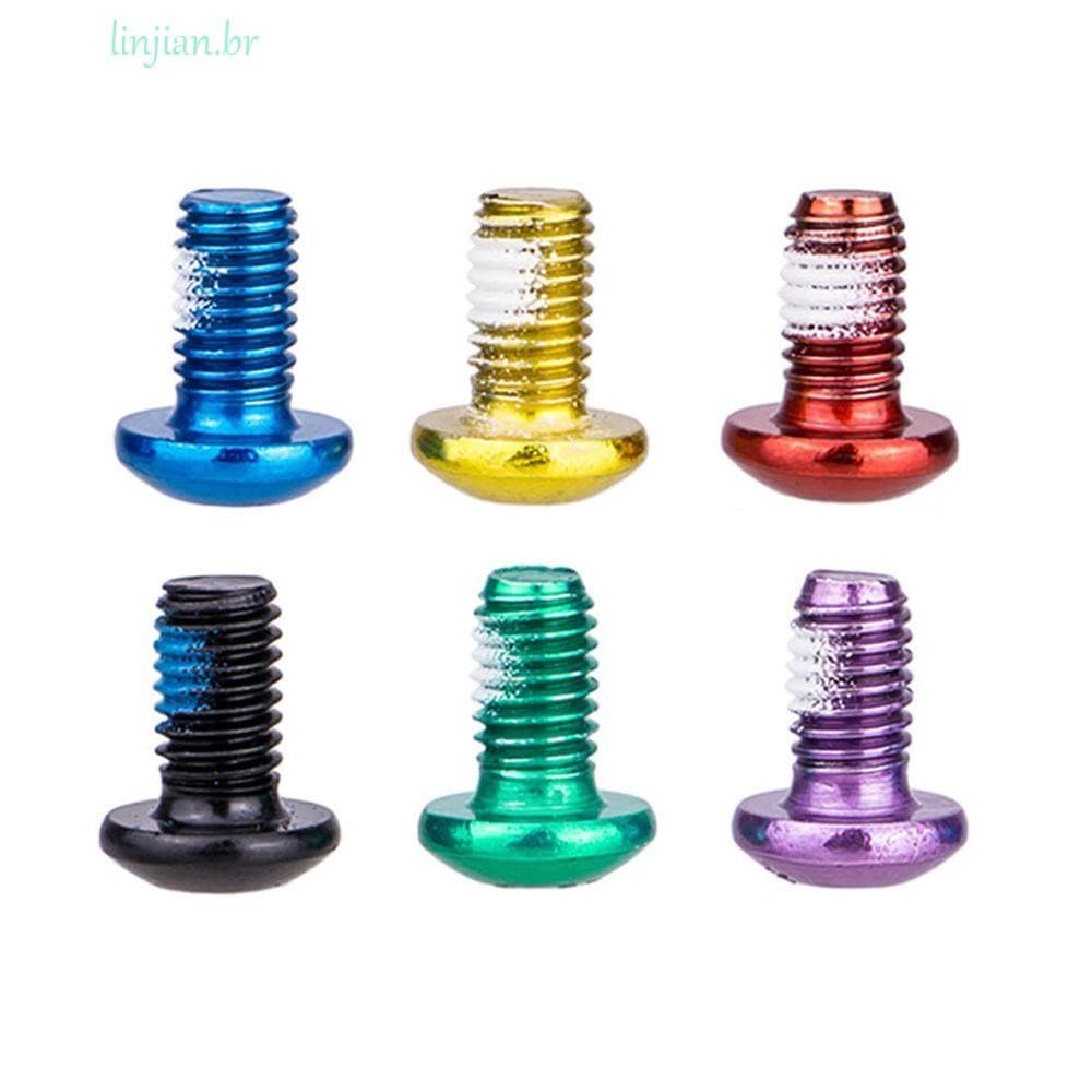 LINJIAN Parafusos De Fixação De Aço Inoxidável Colorido Acessórios De Freio De Mountain Bike 12 Peças Parafuso T25