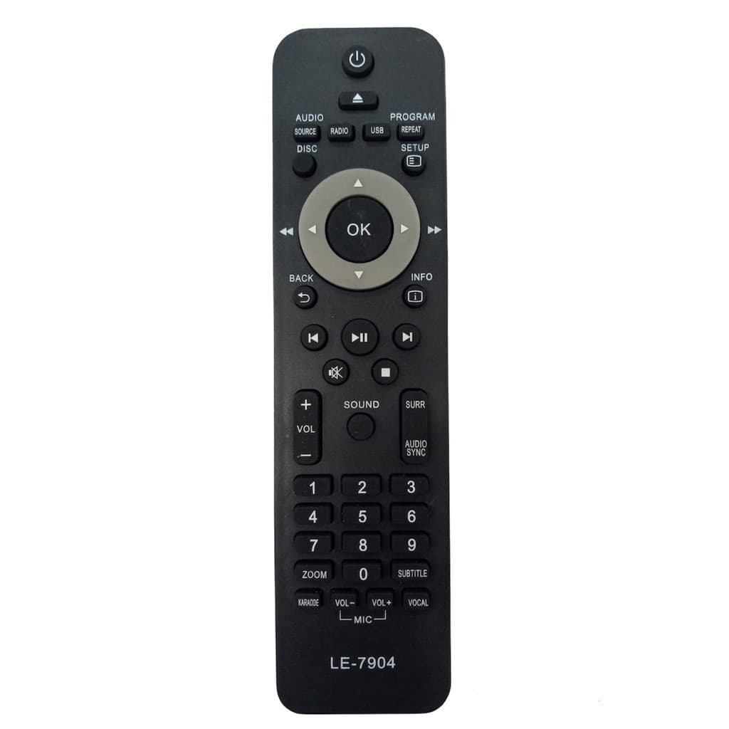 Controle Remoto Para Home Theater Philips (LE7904) - Substituto Compatível Tg