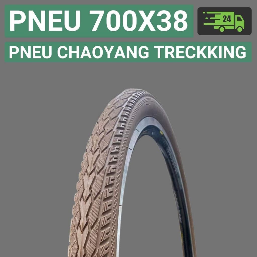 Pneu 700x38 Pneu 700 Pneu Chaoyang Treckking Pneu de Bike Pneu 700 X 38 H-5113 44-73 PSI Pneu Marrom