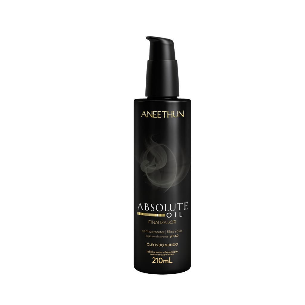 FINALIZADOR ABSOLUTE OIL 210ML NUTRIÇÃO PROFUNDA E DURADORA UMECTAÇÃO NUTRITIVA ANTIFRIZZ- ANEETHUN +Lembrancinha + MIMO DA LOJA