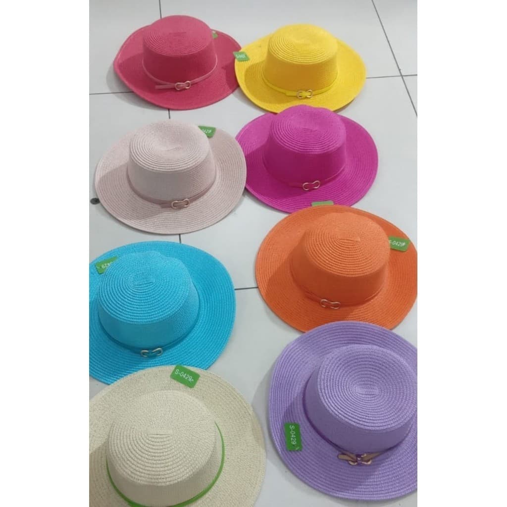 Chapéu de  outono e inverno cor sólida panamá chapéu feminino chapéu de cinto colorido de borda das senhoras elegante estilo retro
