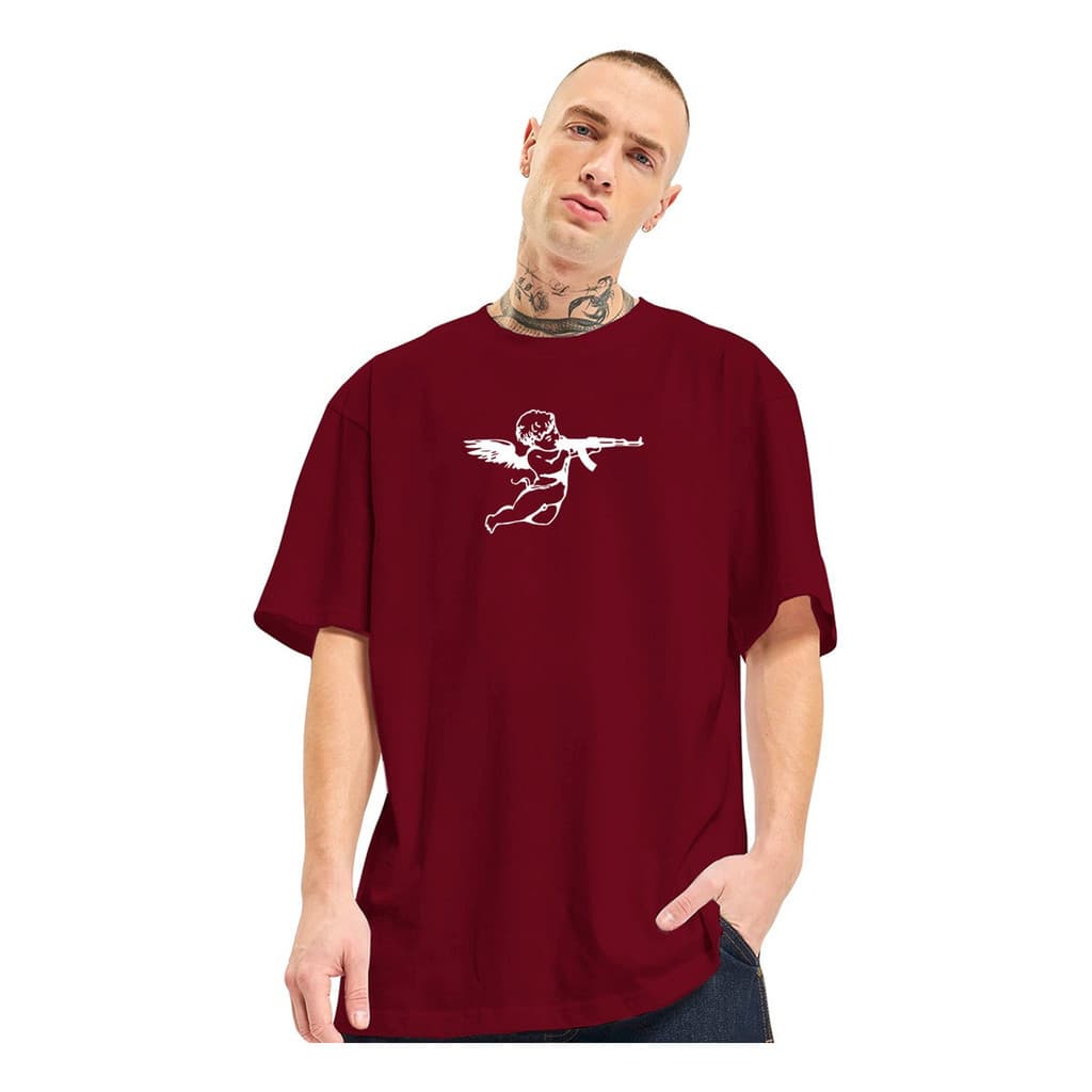 Camiseta Oversized Anjo Ak Drip Angel T-shirt Camisa
